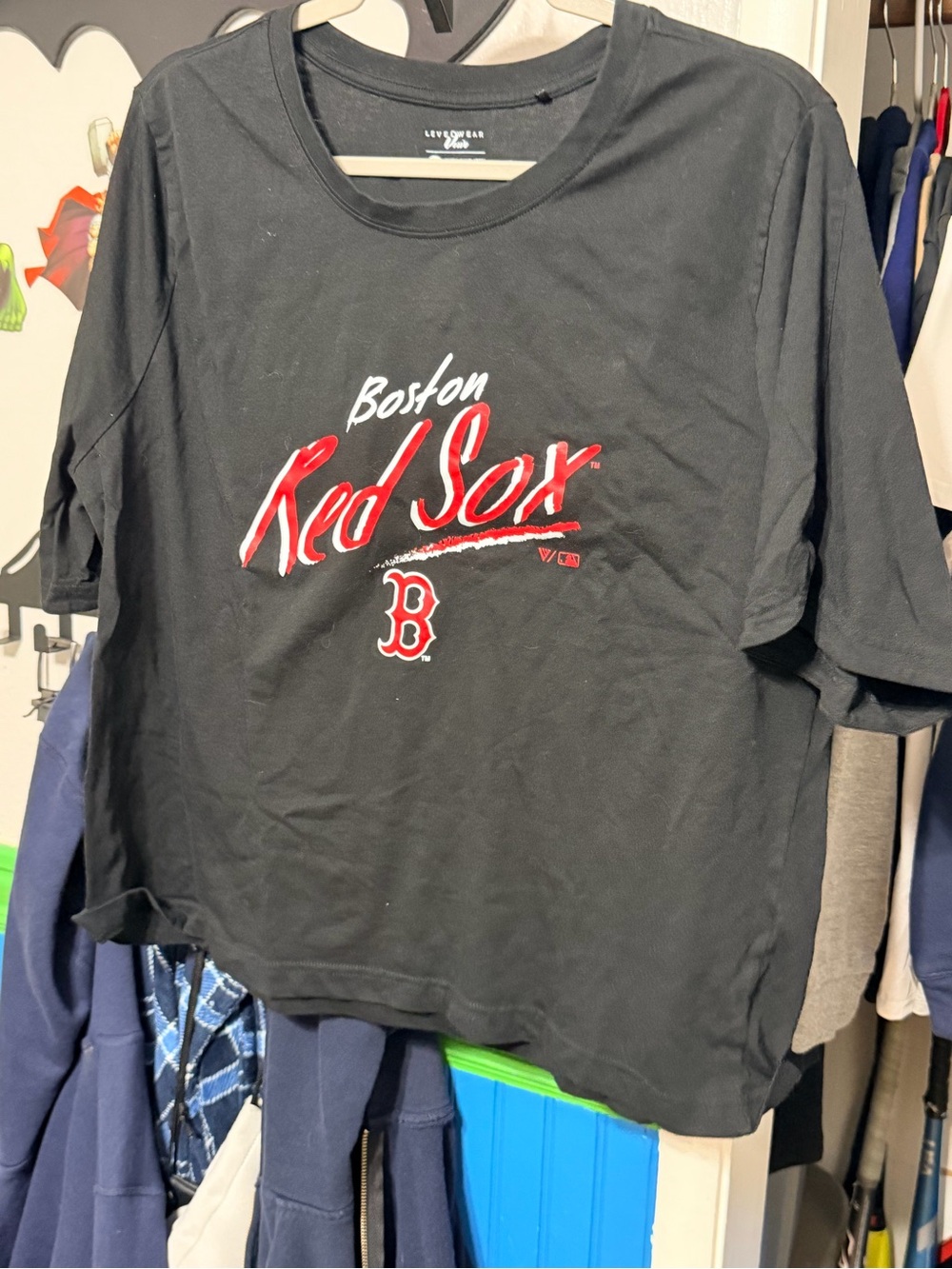 Boston Red Sox Black Graphic Tee - Women's Short Sleeve by '47